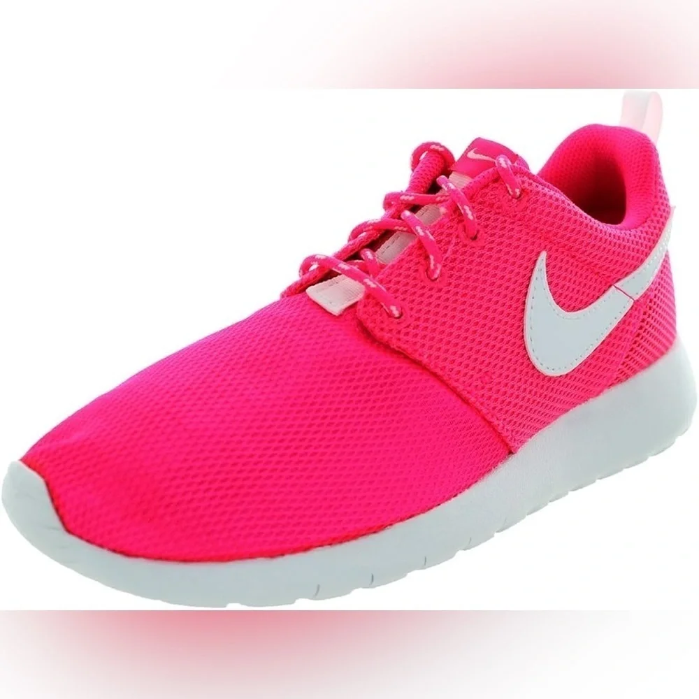 Nike Roshe One Shoes Hyper Pink/White Size 7Y Women’s Size 8.5 Style 599729-609
